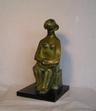 Seated Girl   13'' x 7'' x 5''