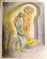 Standing Couple      27½" x 21"
