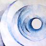 Blue Spirale		                 24" x 24"