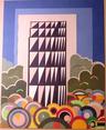 Building in the Park        25" x 20"
